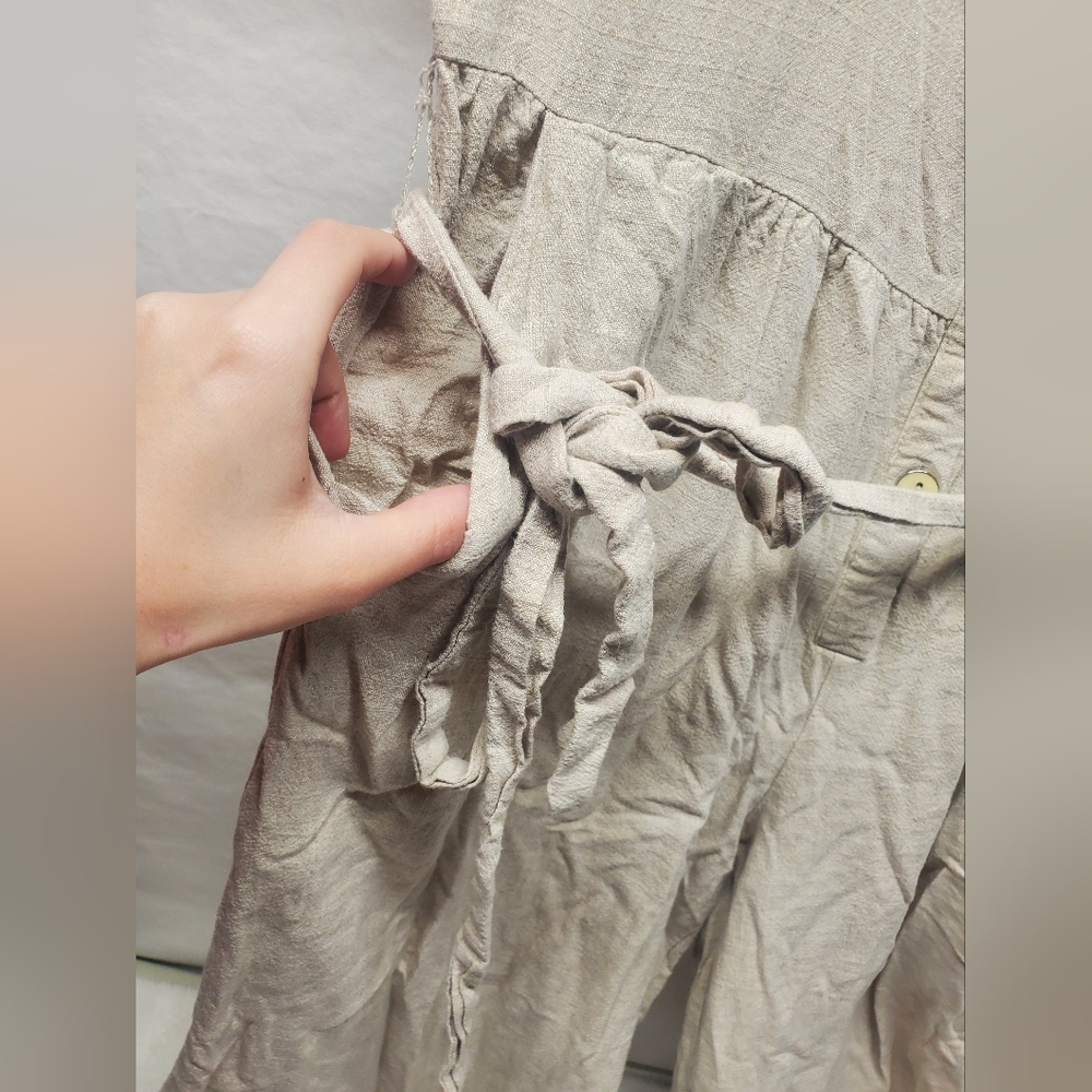 ✨️Boho Beige Button-Up Jumpsuit - Picture 2 of 2